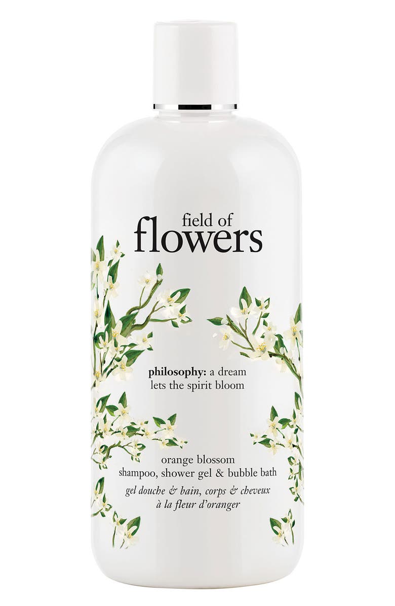 philosophy 'field of flowers - orange blossom' shampoo, shower gel & bubble bath, Main, color, 