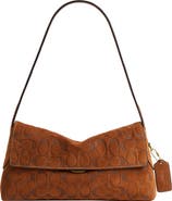 COACH Chelsea 26 Signature Suede Shoulder Bag
