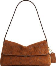 COACH Chelsea 26 Signature Suede Shoulder Bag