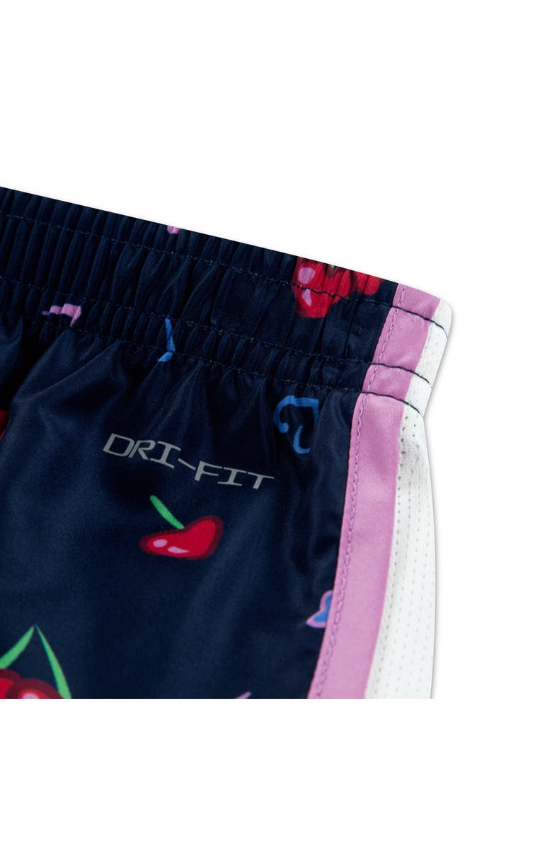 Nike Cherry Print T-Shirt & Dri-FIT Shorts Set, Alternate, color, U90 Midnight Navy