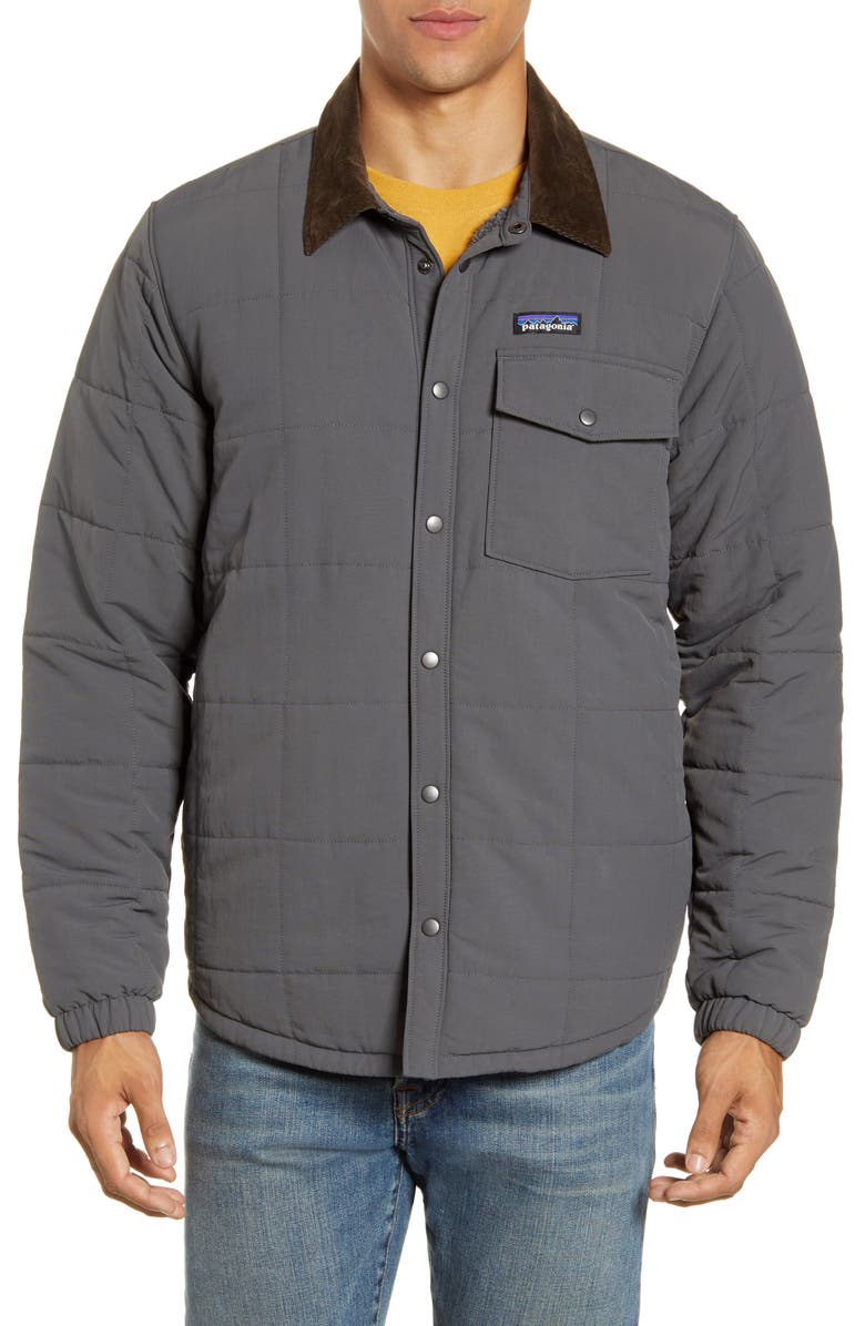 Patagonia Isthmus Wind Resistant Water Repellent Quilted Shirt Jacket, Alternate, color, 