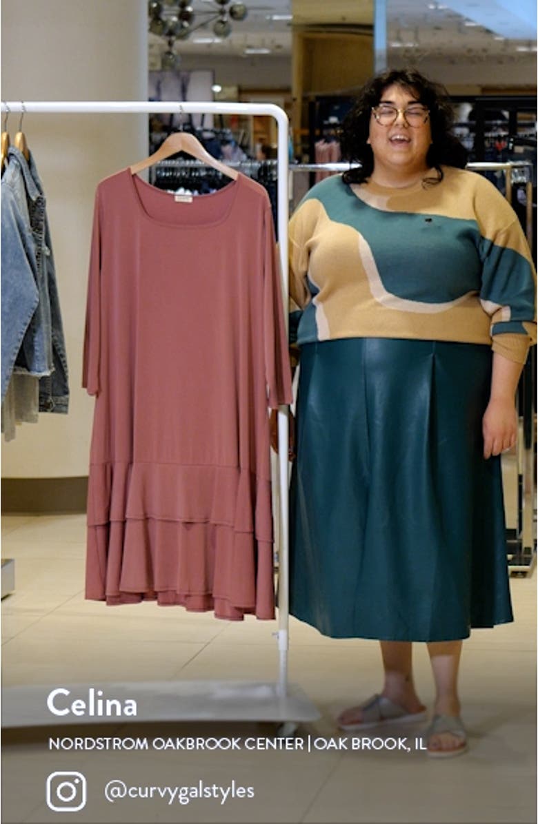 Tiered Ruffle Cocktail Dress, sales video thumbnail