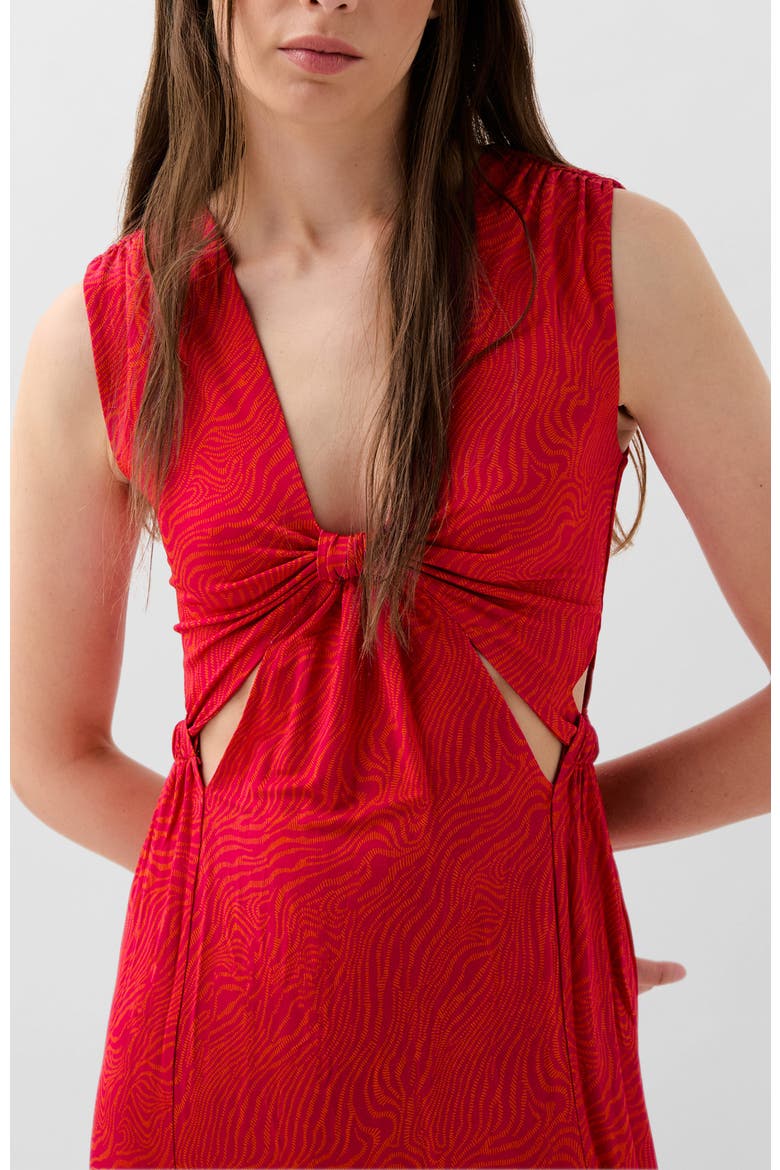 Cut Out Dress, Alternate, color, Red