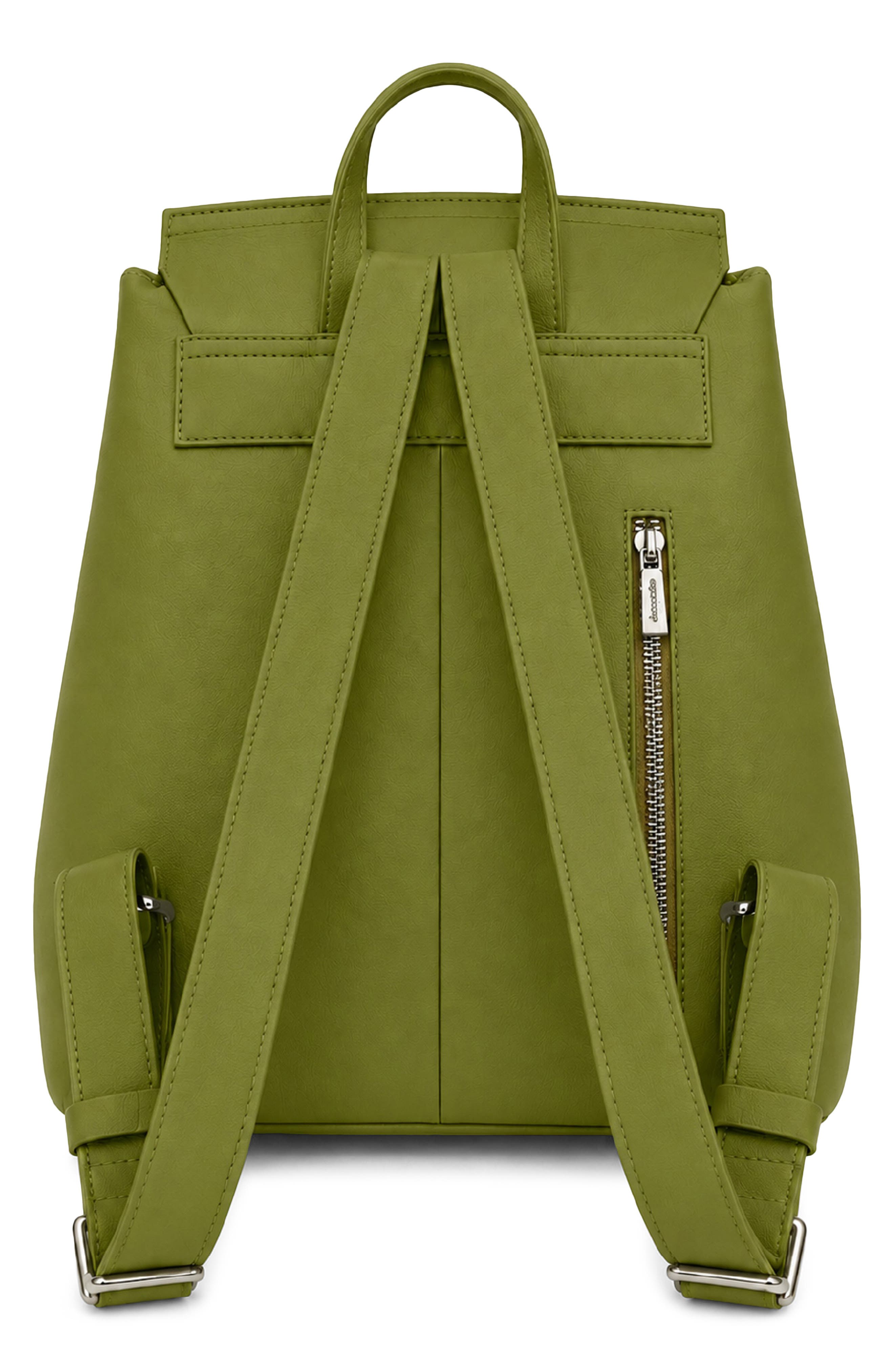 Clementine Leather Backpack, Alternate, color, SEA KELP