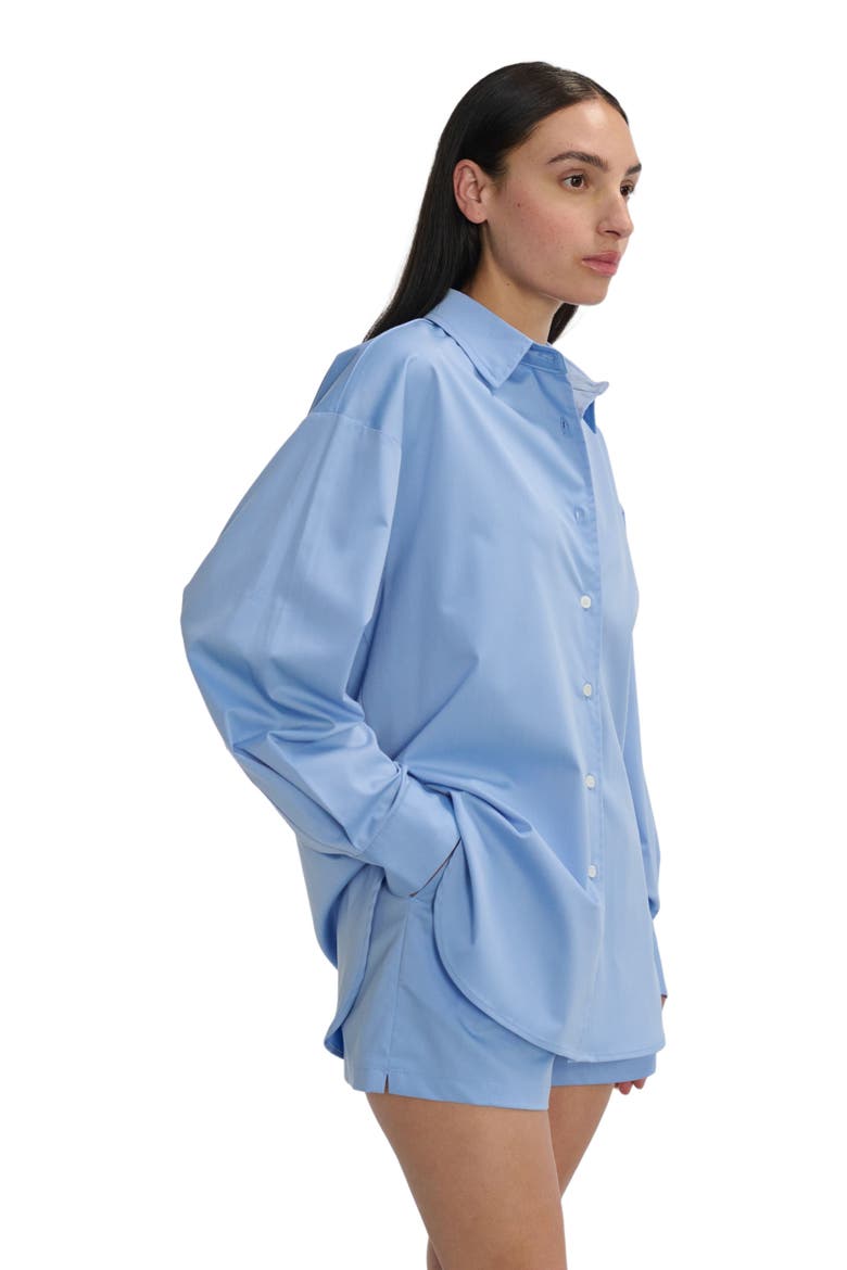 Oversized Shirt, Alternate, color, Periwinkle Blue