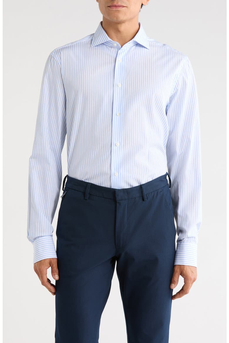 Cotton Dress Shirt, Main, color, BLUE MULTI