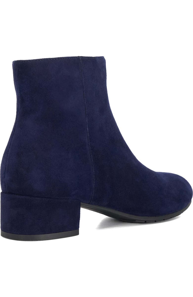 Dune London Pippie Ankle Bootie, Alternate, color, Dark-Blue-Suede