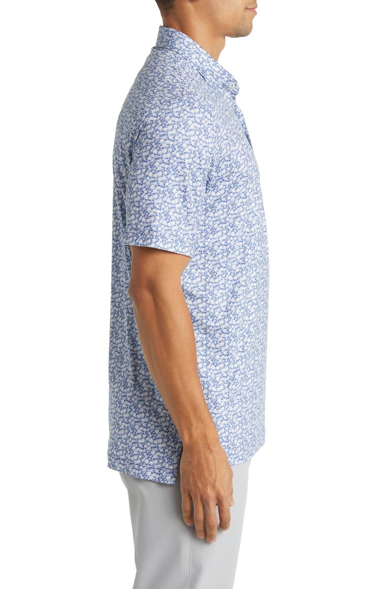 johnnie-O Alston Floral PREP-FORMANCE Polo, Alternate, color, Lake