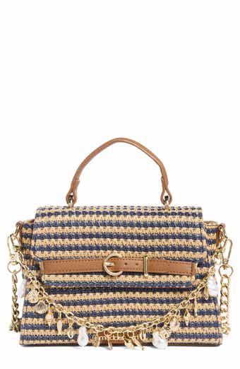 Madden Girl Straw Top Handle Bag