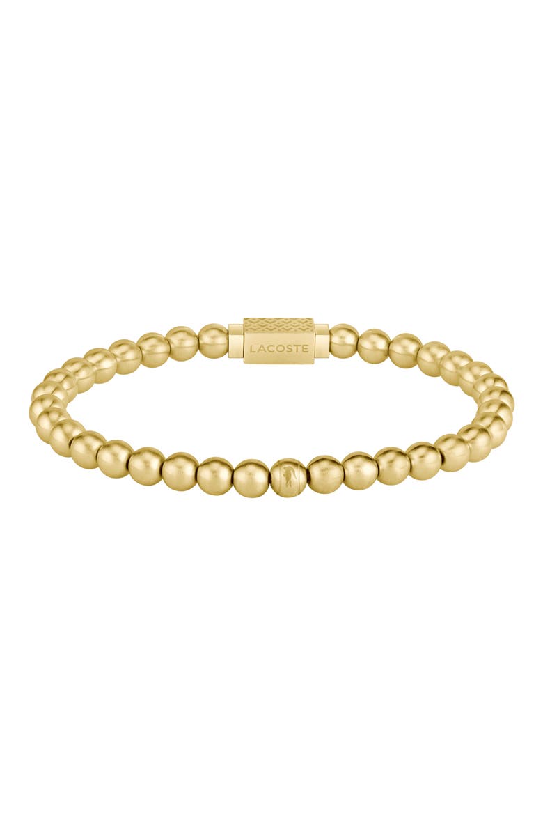Men's Matchpoint Beaded Bracelet, Alternate, color, GOLD