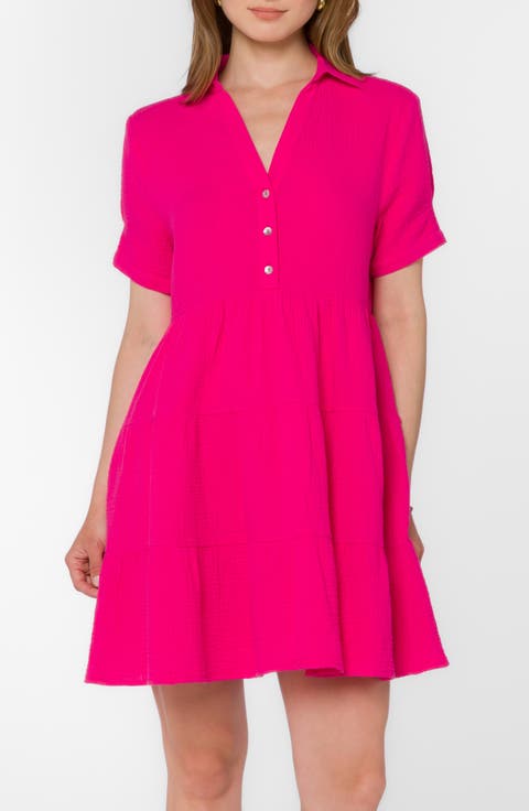 Cotton Gauze Babydoll Dress