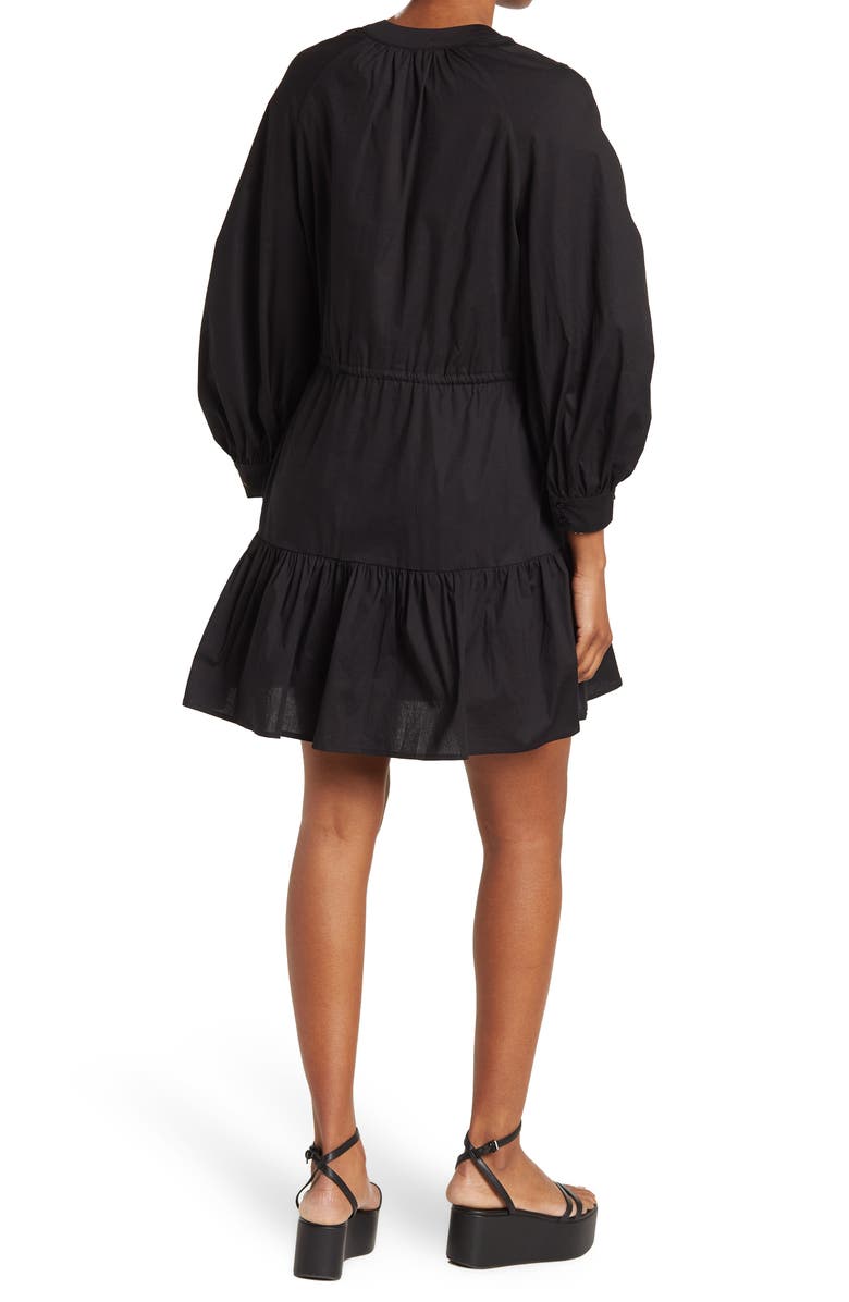 ASTR the Label Ruched Shirtdress, Alternate, color,