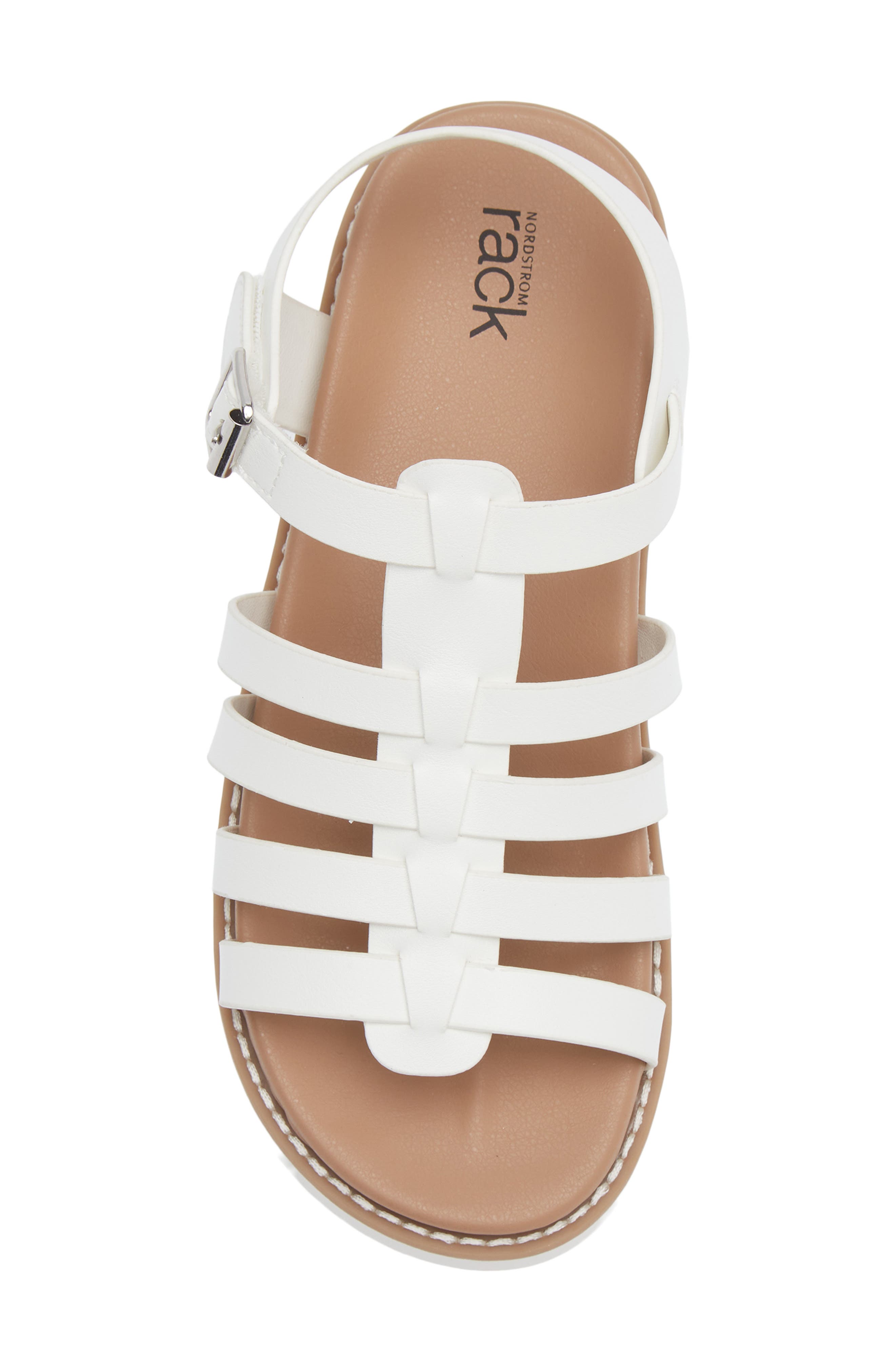 NORDSTROM RACK Kids' Natalia Gladiator, Alternate, color, White