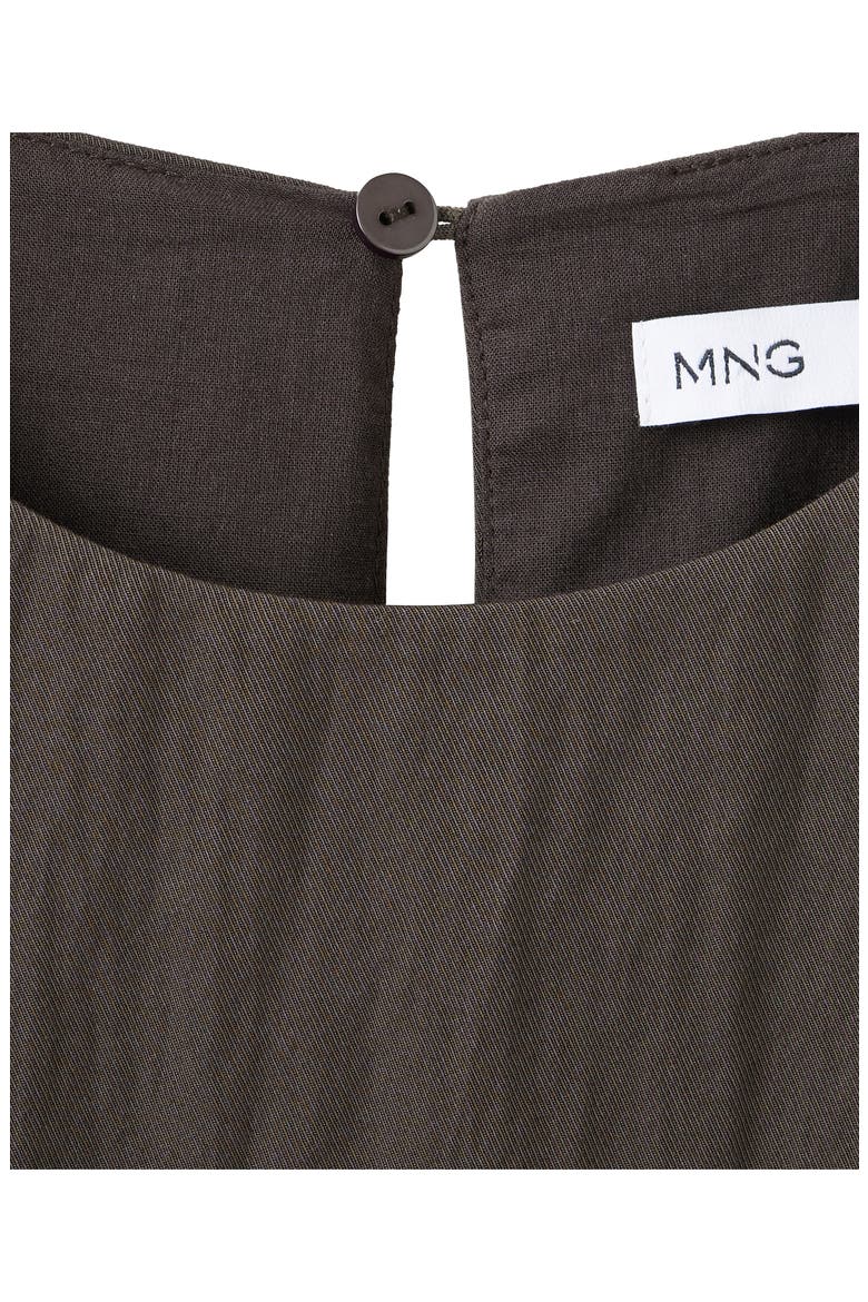 Belted Sleeveless Asymmetric Dress, Alternate, color, BROWN