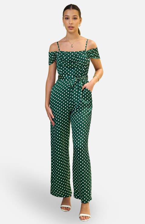 Spot Bardot Jumpsuit