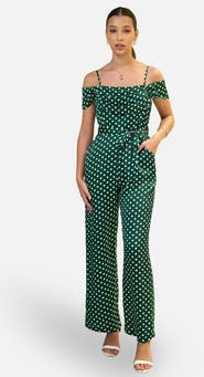 Yumi Spot Bardot Jumpsuit