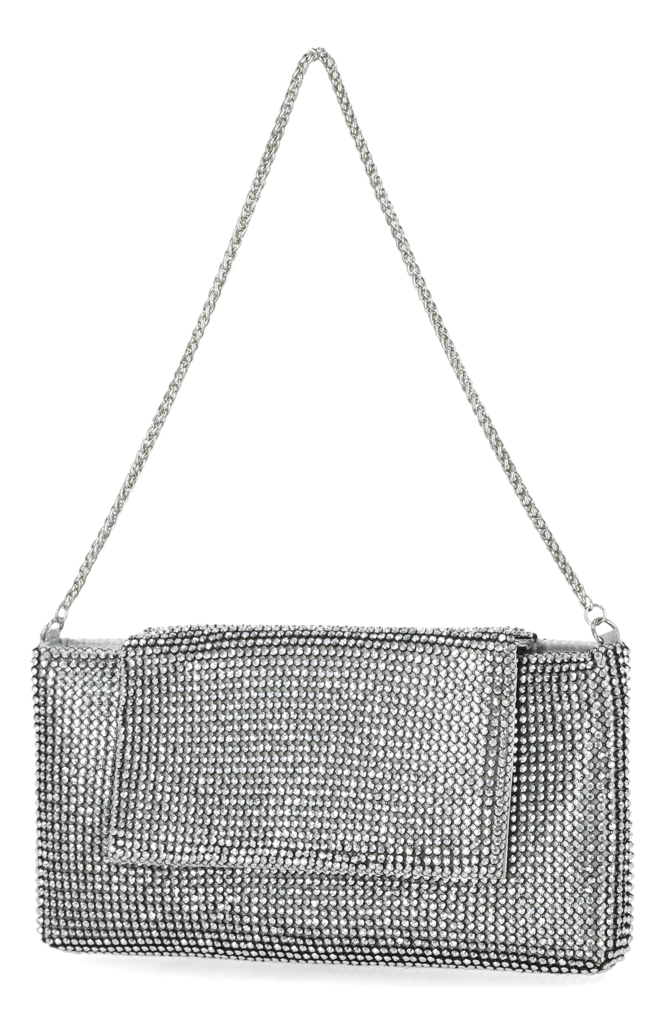 Jessica McClintock Bonnie Slim Rhinestone Bag, Alternate, color, 