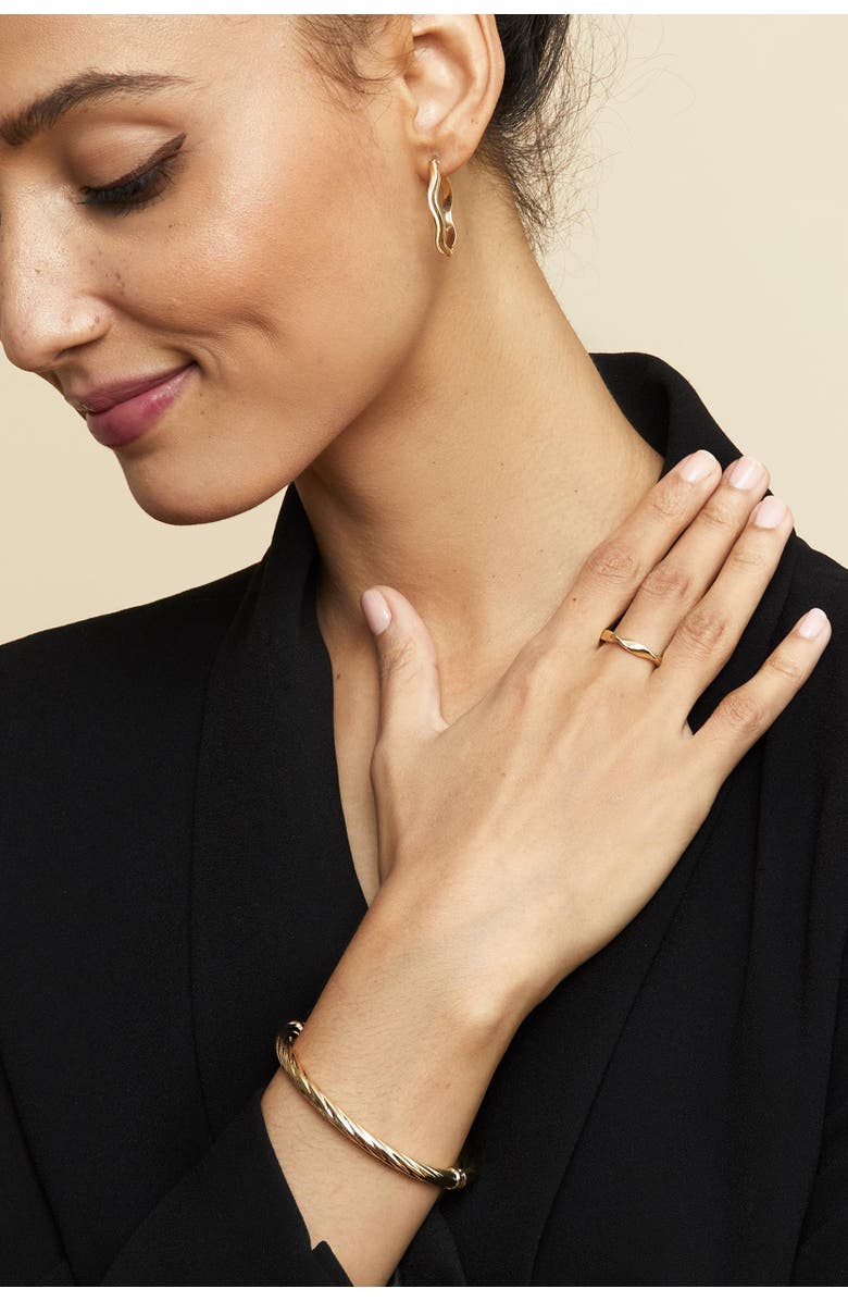 Oradina 14K Yellow Gold Easy Twist Ring, Alternate, color, Yellow Gold