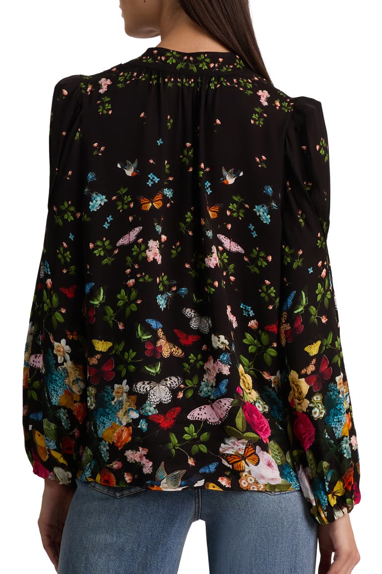 Helen Floral Top, Alternate, color, SOLAR STRENGTH BLACK