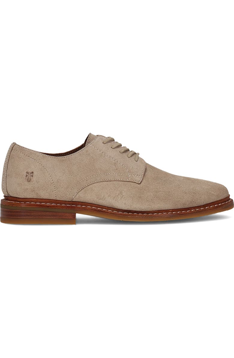 Frye Paul Suede Plain Toe Derby, Alternate, color, Mushroom