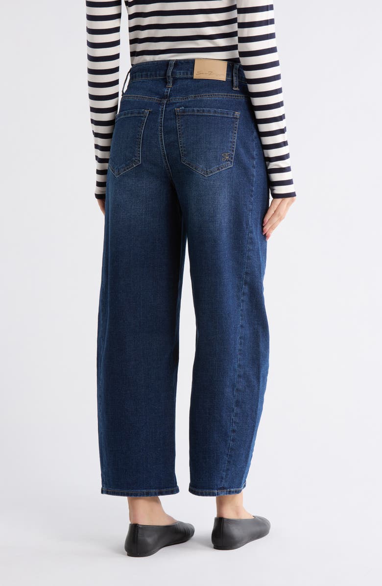 Seven7 Relaxed Fit High Waist Pieced Barrel Jeans, Alternate, color, Canyon