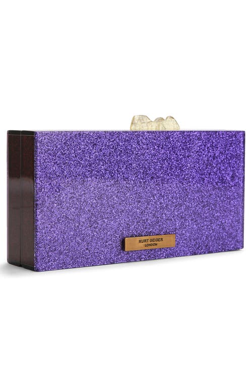 Kurt Geiger London Chocolate Clutch In Purple