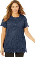 Jessica London Stretch Lace Tunic