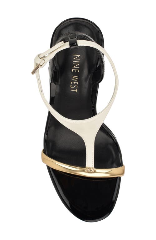 Nine West Miaza T-strap Stiletto Sandal In Black