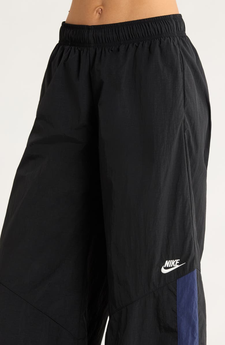 Nike Sportswear Wide Leg Pants, Alternate, color, Black/ Midnight Navy/ Sail