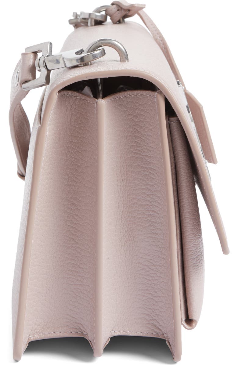Saint Laurent Medium Sunset Grained Leather Shoulder Bag, Alternate, color, Rose Poudre
