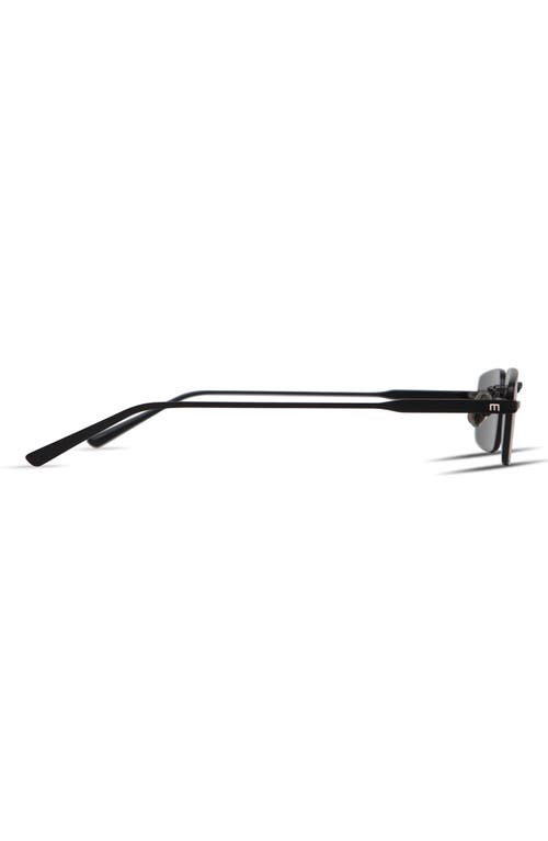 Elisa Johnson Kendall 55mm Rimless Rectangular Sunglasses In Black