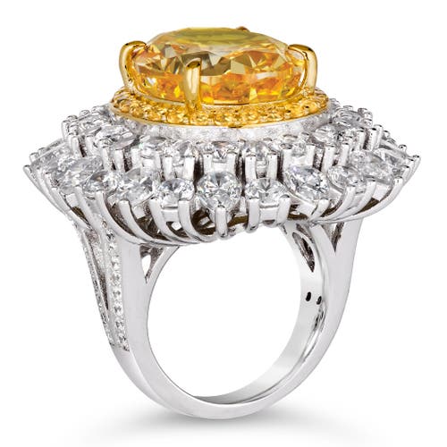 Anna Zuckerman Royal Carina 25 Carat Ring Xl In Canary Yellow