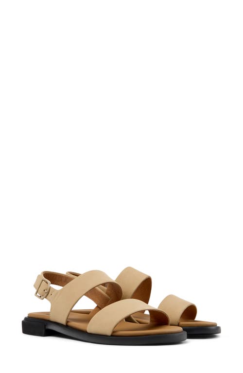 Shop Camper Edy Slingback Sandal In Medium Beige