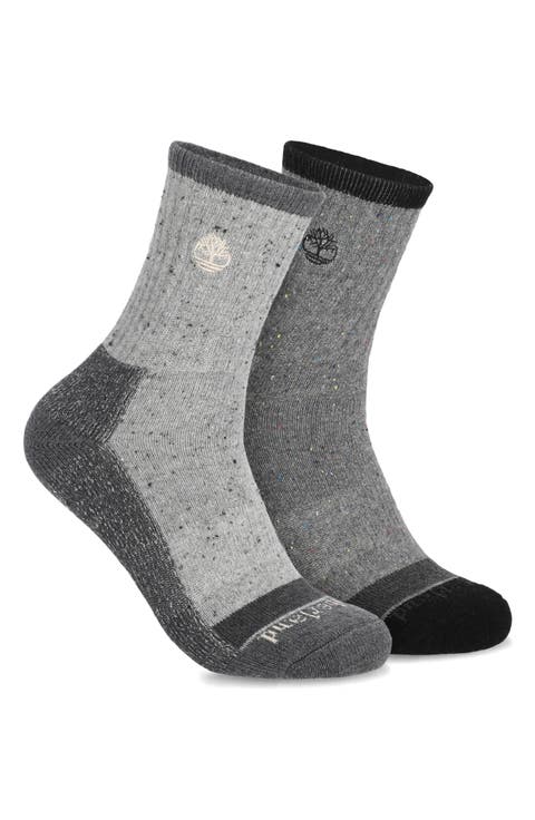 2-Pack Marled High Quarter Socks