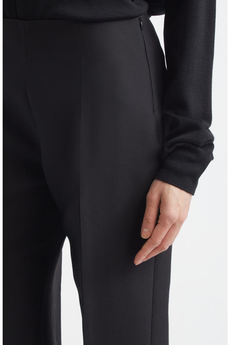 Slim Wool & Silk Evening Trousers, Alternate, color, BLACK