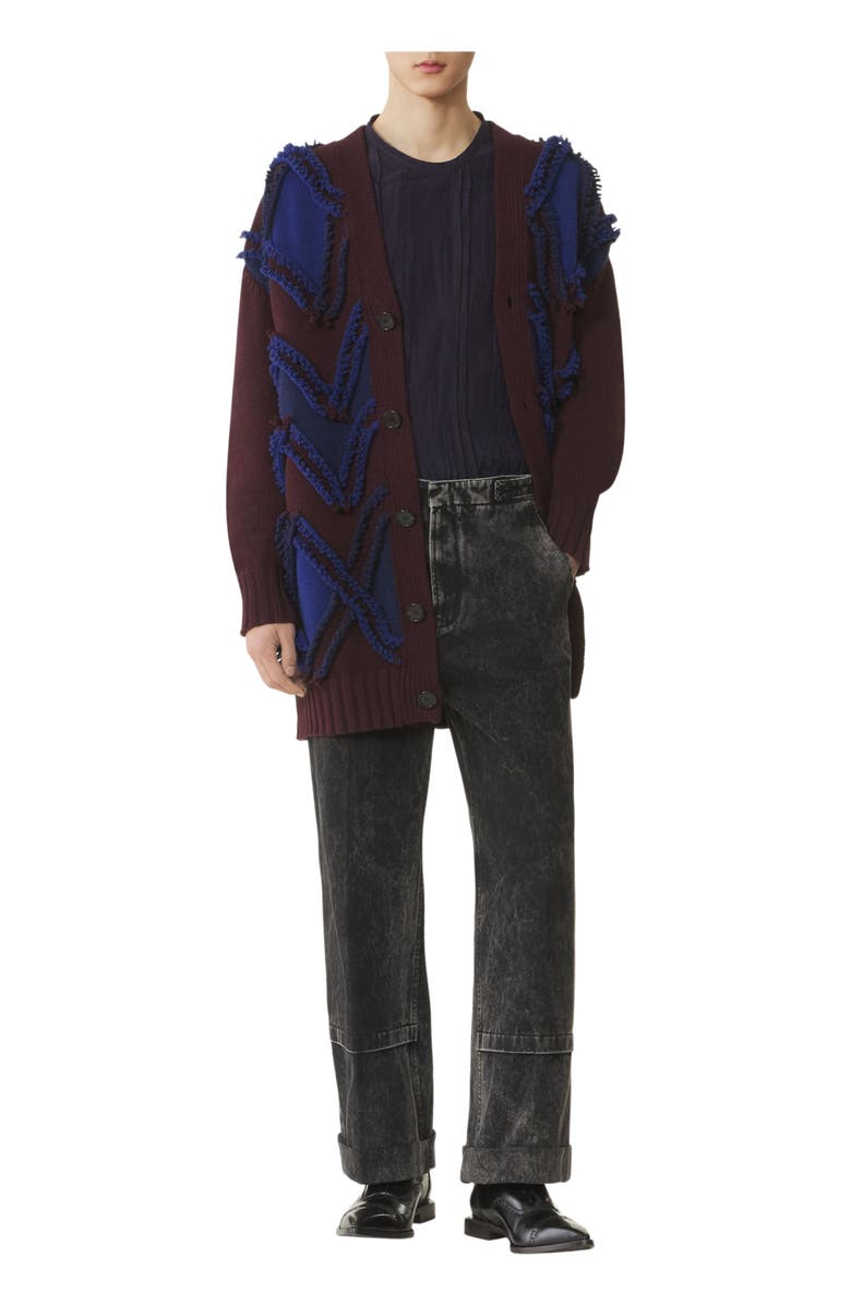Lanvin Oversized Cardigan In Jacquard, Main, color, 