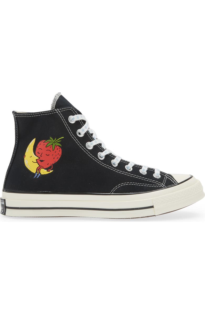 Sky High Farm Workwear x Converse Gender Inclusive Chuck Taylor<sup>®</sup> All Star<sup>®</sup> Strawberry & Moon High Top Sneaker, Alternate, color,