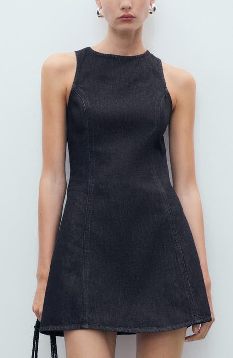 Sleeveless Denim Minidress