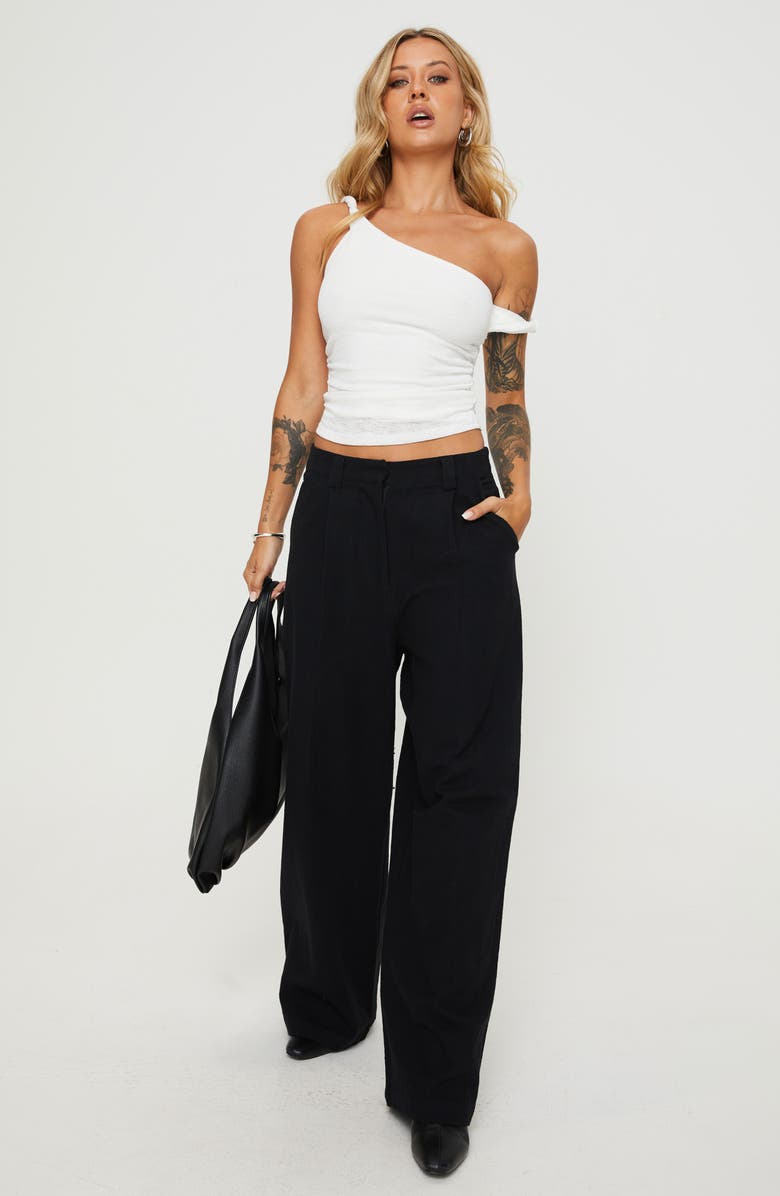 Princess Polly Messenger One-Shoulder Top, Alternate, color, White