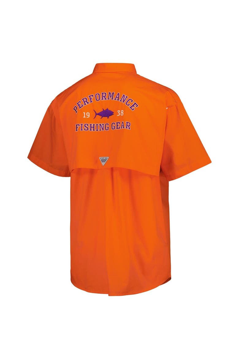 Men's Columbia Orange Clemson Tigers Bonehead Button-Up Shirt, Alternate, color, Orange