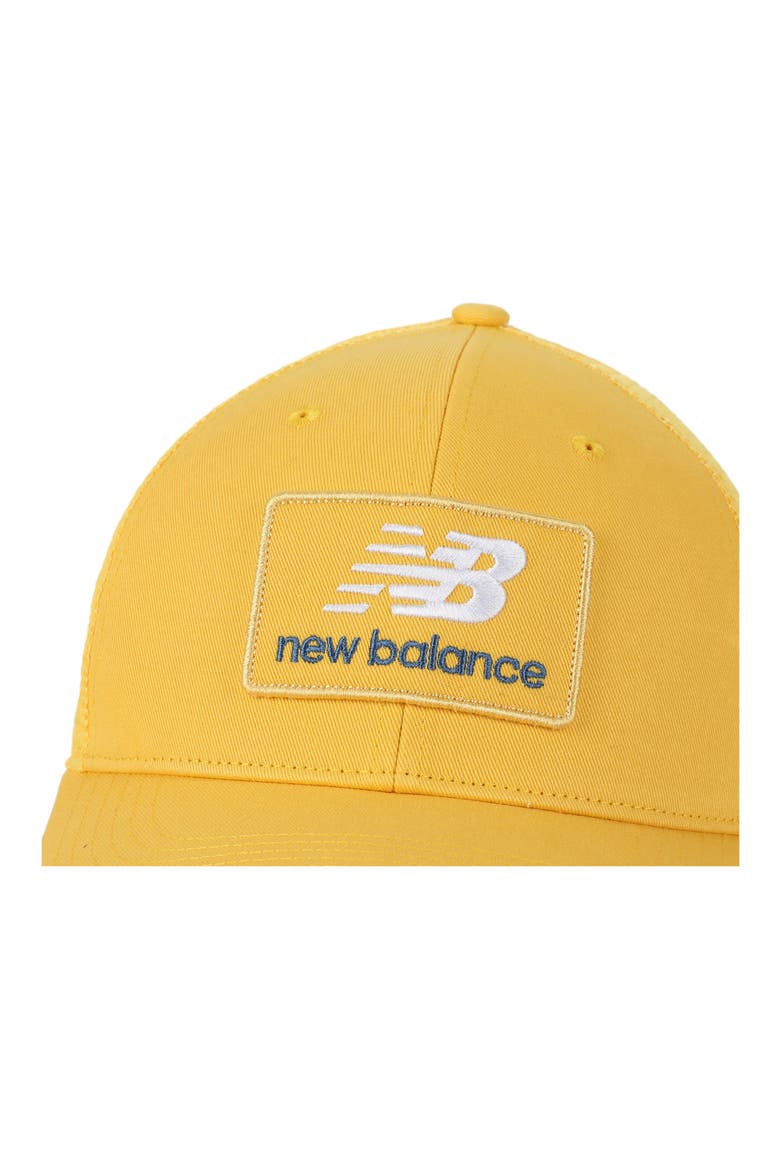 Stacked Patch Logo Trucker Hat, Alternate, color, CLEMENTINE