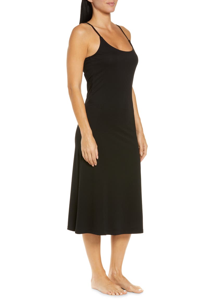 Basic Knit Nightgown, Alternate, color, BLACK