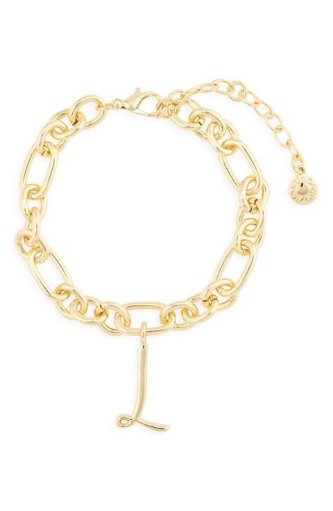 Initial Charm Chain Braclet