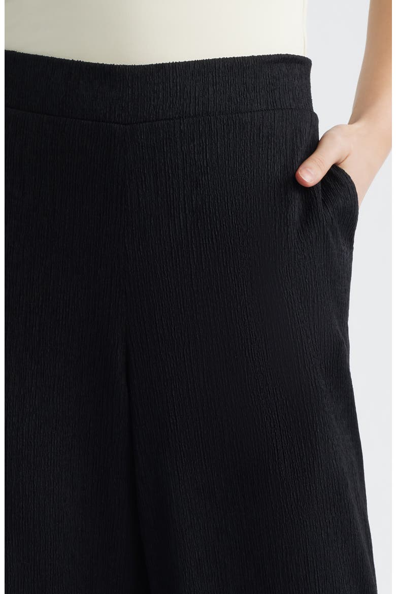 Crinkle Ankle Wide Leg Pants, Alternate, color, ANNE BLACK