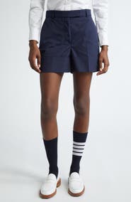 Thom Browne Fit 2 Sack Cuff Hem Wool & Cashmere Shorts