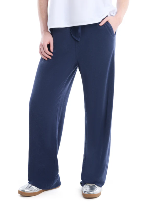 Crochet Trim Wide Leg Pant