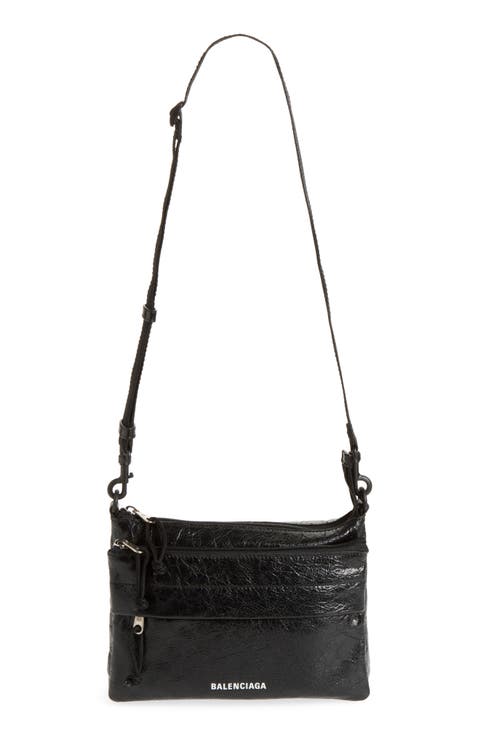 Explorer Double Pouch Lambskin Messenger Bag