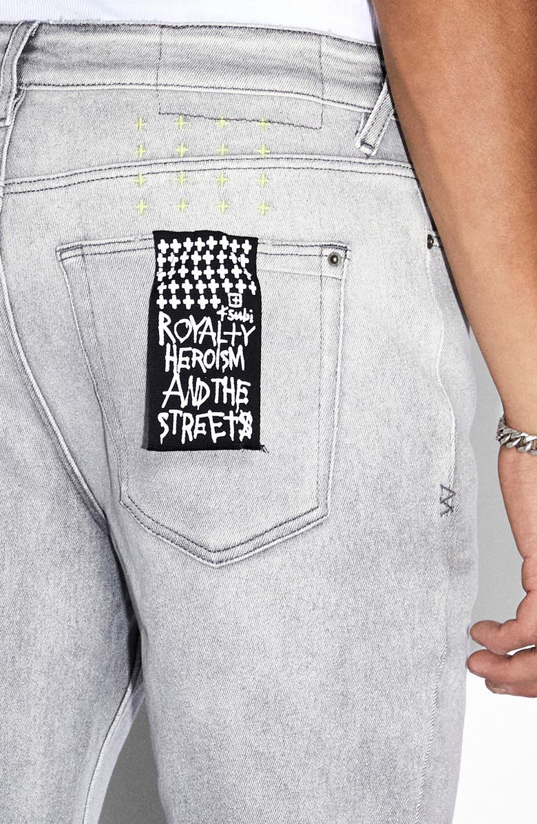 Ksubi Van Winkle Rinsed Ombré Skinny Jeans, Alternate, color, 