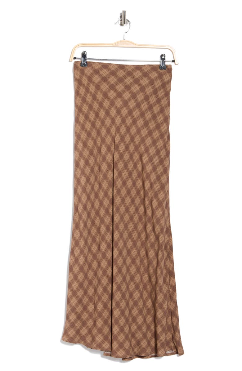 Blu Pepper Print Midi Skirt, Alternate, color, Brown Multi