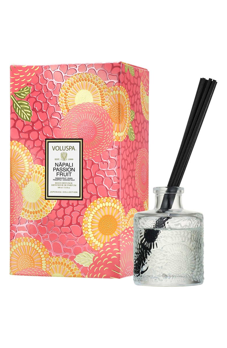 Voluspa Napali Passion Fruit Reed Diffuser, Main, color,